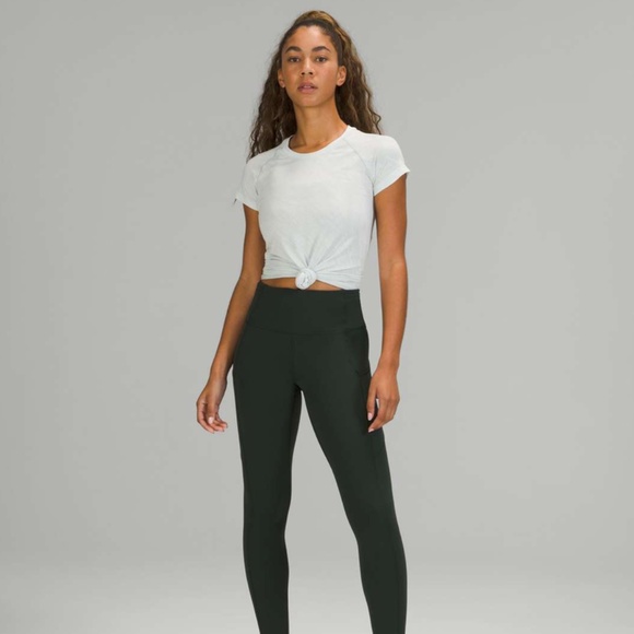 Lululemon⎜Fast and Free High-Rise Tight 28" *Brushed⎜Rainforest Green - Picture 4 of 15